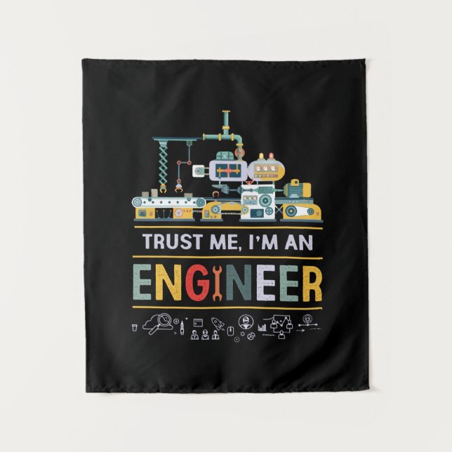 Tapiz Ingeniero Soy Ingeniero (Anverso)