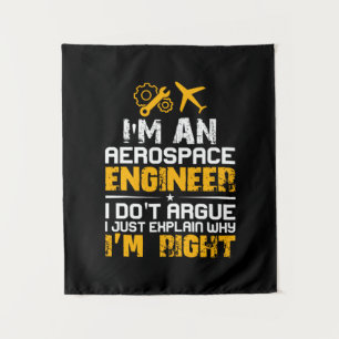 Tapiz Ingeniero Soy Ingeniero Aeroespacial