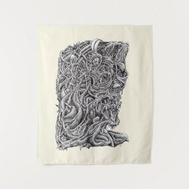 Tapiz Innerbeastman, dibujo de tinta