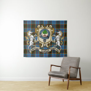 Tapiz Insignia de clan de Anderson y Tapestry de tartán