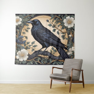 Tapiz Inspiración de Black Raven William Morris