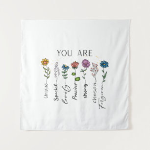 Tapiz Inspiración de versículos bíblicos Cita positiva d