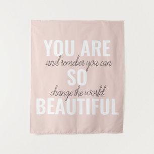 Tapiz Inspiración, Eres Tan Hermosa Cita Positiva