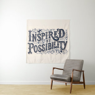 Tapiz Inspirado por la posibilidad - (fondo beige)