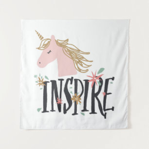 Tapiz Inspirar  Mano de oro Unicorn