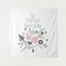 Tapiz Inspirarse todos los días en las flores botánicas 