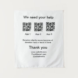 Tapiz Instrucciones para la recolección de donaciones: a