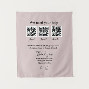 Tapiz Instrucciones para la recolección de donaciones: a