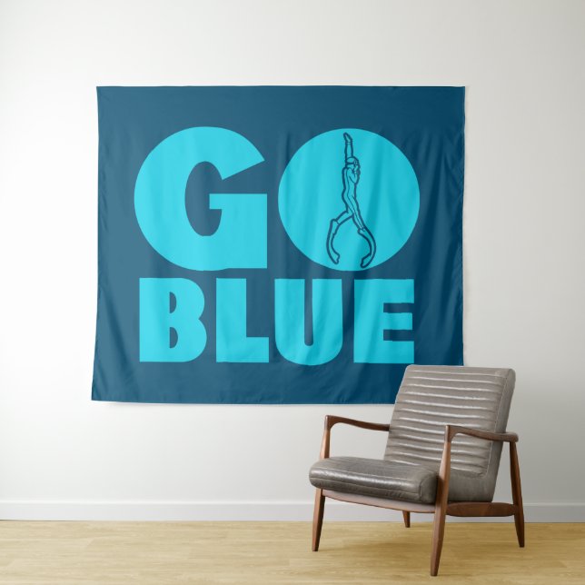 Tapiz Ir azul (In situ (horizontal))