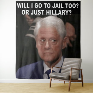 TAPIZ ¿IRÉ A LA CÁRCEL TAMBIÉN? ¿O SOLO HILLARY?