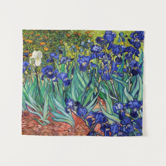Tapiz Irises de Vincent van Gogh (Anverso (horizontal))
