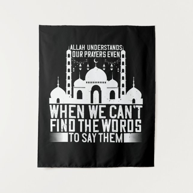 Tapiz Islam - Alá entiende nuestras oraciones (Anverso)
