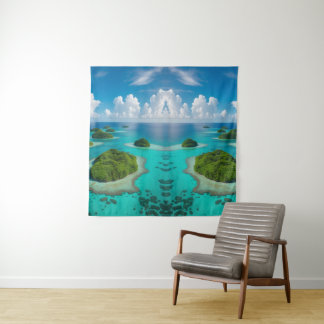 Tapiz "Islas de tranquilidad: Archipiélago Tropical