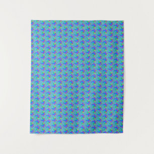 Tapiz Islas Tribales de Ocean Blue Tie Dye