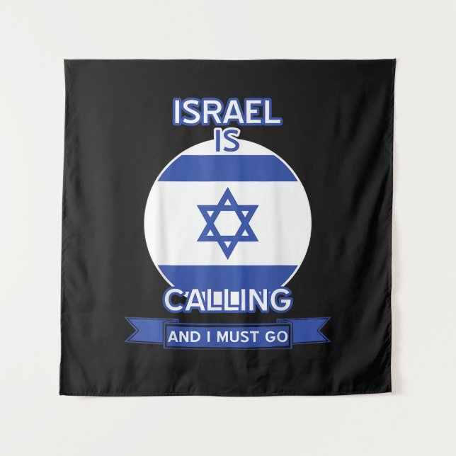 Tapiz Israel está llamando y debo ir  (Anverso)