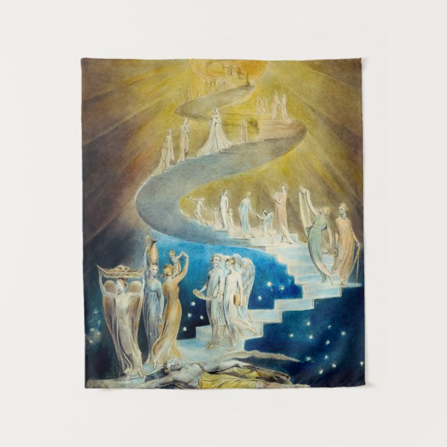 Tapiz Jacob's Ladder by William Blake (Anverso)