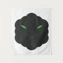 Jaguar sagrado - Cara de la vida, negro.