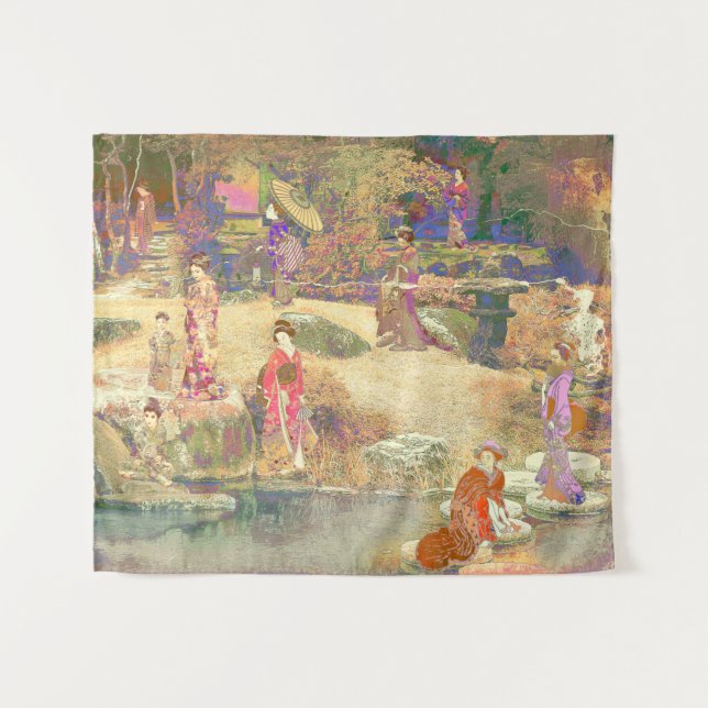 Tapiz Japanese Garden II / Washed Edition (Anverso (horizontal))
