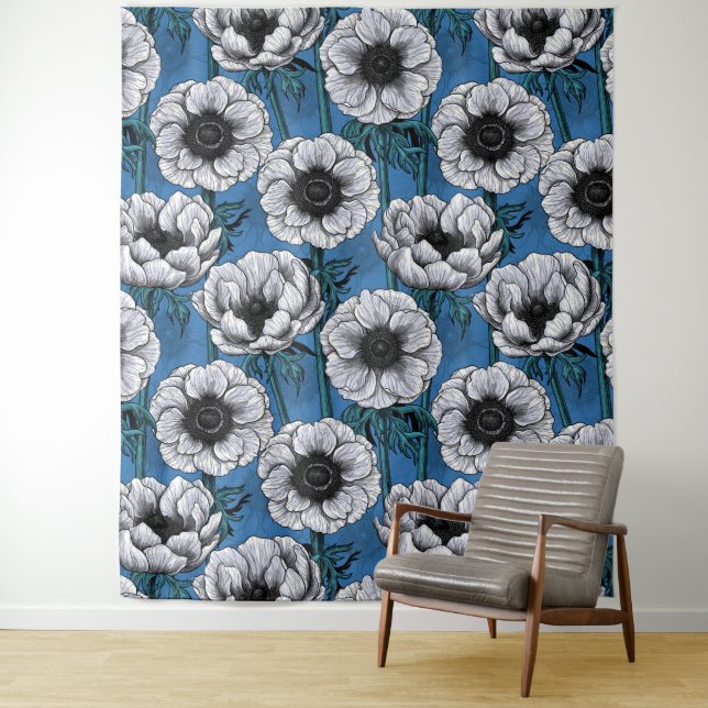 Tapiz Jardín anémico blanco (In situ)