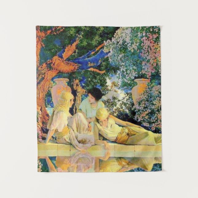 Tapiz Jardín De Alá Por Maxfield Parrish (Anverso)