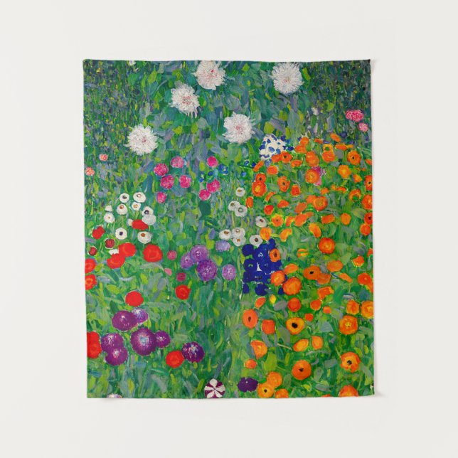 Tapiz Jardín de Cottage Gustav Klimt (Anverso)
