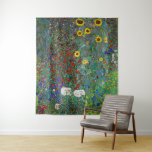 Tapiz Jardín de granja con girasoles | Gustav Klimt |<br><div class="desc">Farm Garden with Sunflowers es una pintura de 1907 de Gustav Klimt.</div>