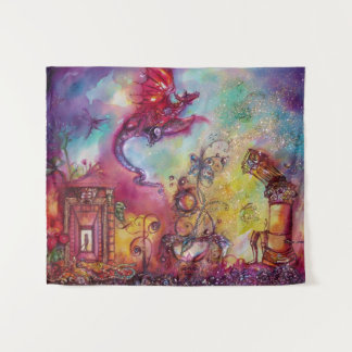 TAPIZ JARDÍN DE LAS SOMBRAS PERDIDAS/DRAGÓN ROJO VOLADOR