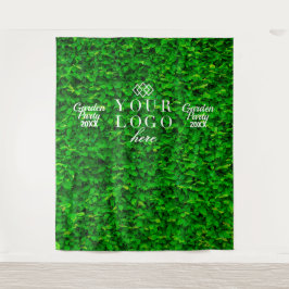 Tapiz Jardín de pared verde Fondo personalizado de fiest
