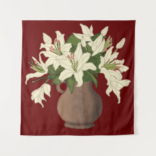 Tapiz Jarrón de flores (Anverso)