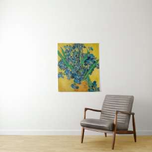 Tapiz Jarrón Van Gogh con Iris Clasicismo Impresionista