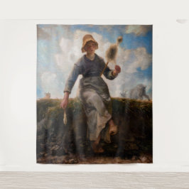 Tapiz Jean-Francois Millet - El Chica Spinner
