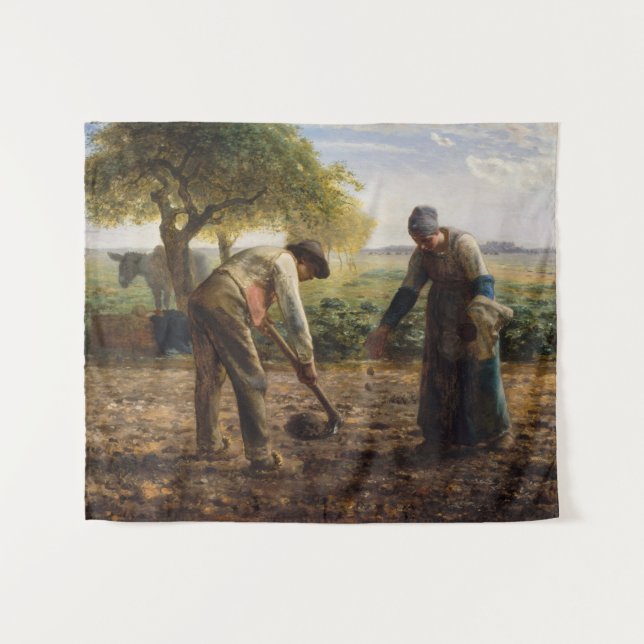 Tapiz Jean-Francois Millet - Planeadores de Papa (Anverso (horizontal))