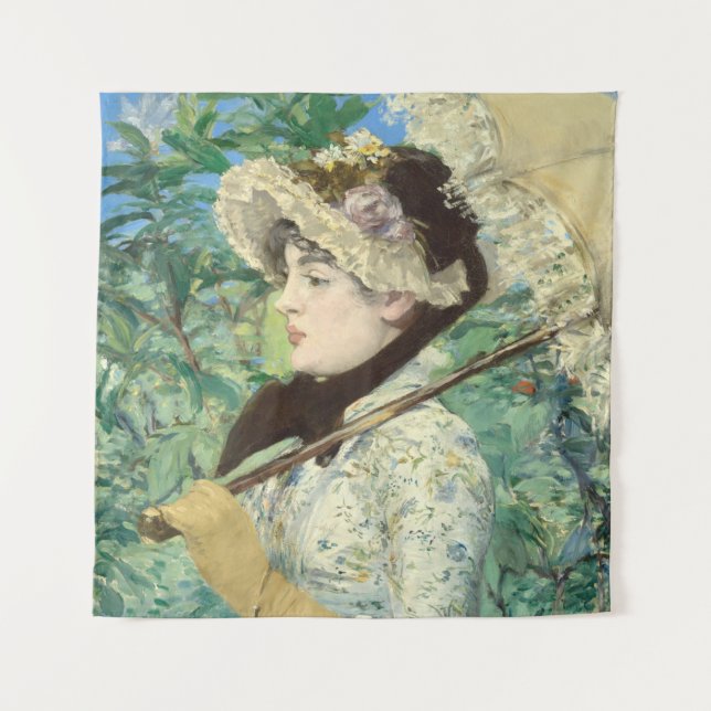 Tapiz Jeanne (Primavera) Edouard Manet   (Anverso)