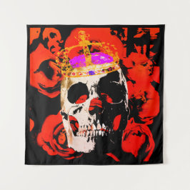 Tapiz Jefe Rey. Lienzo, arte mural, poster