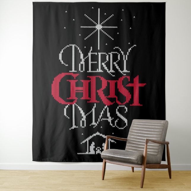 Tapiz Jesucristo, dulce cristiano de navidad (In situ)