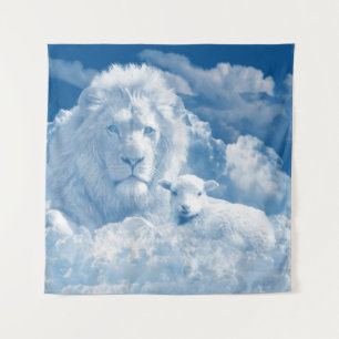 TAPIZ JESÚS EL LAMB Y JESÚS EL LEÓN
