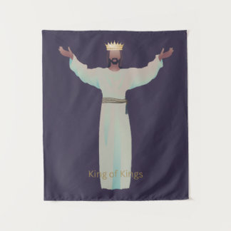 Tapiz Jesus "King of Kings" Blanket, Christian Gifts