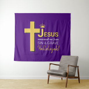 Tapiz JESÚS ME RESCATÓ Pascua