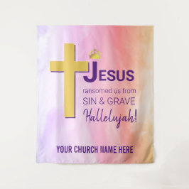 Tapiz JESÚS NOS RESCATÓ Pascua Cristiana