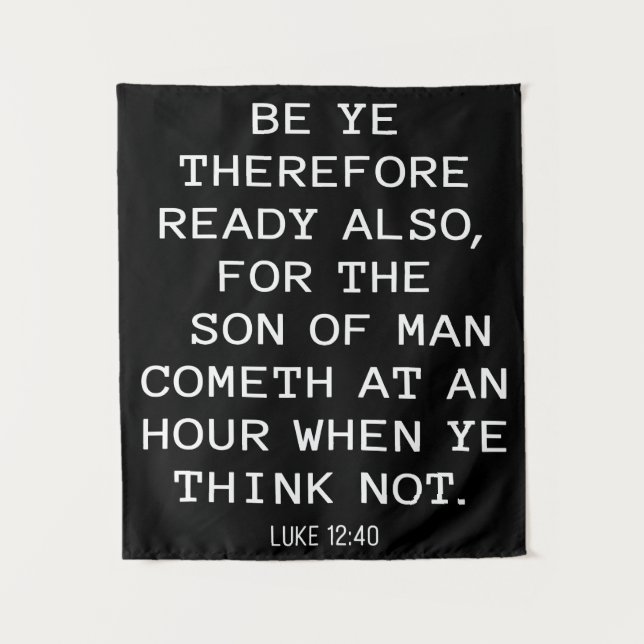 Tapiz Jesús vendrá pronto - Revelación 17:14 cristiana (Anverso)