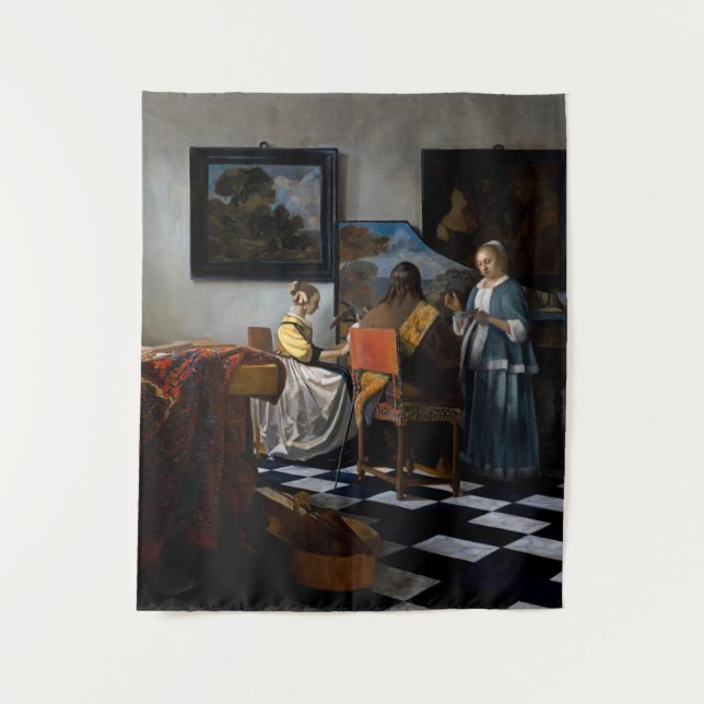 Tapiz Johannes Vermeer - El concierto (Anverso)