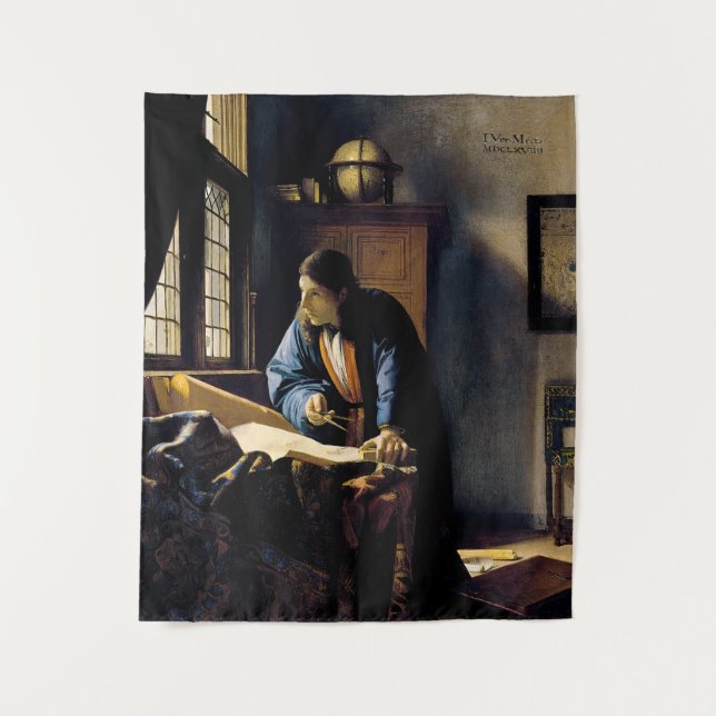 Tapiz Johannes Vermeer - El geógrafo (Anverso)