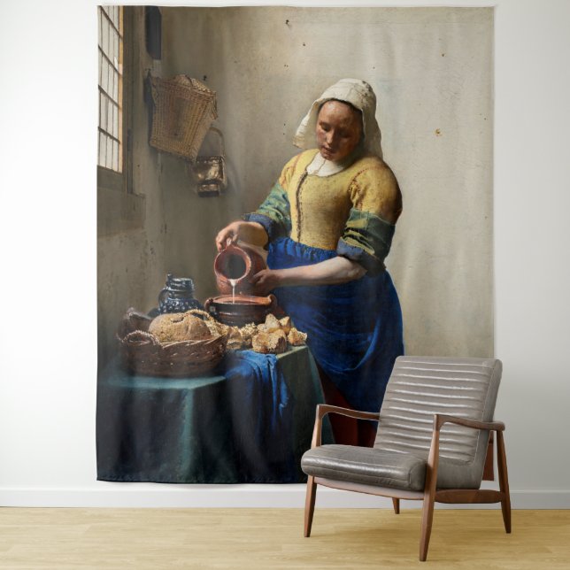 Tapiz Johannes Vermeer - La Milkmaid (In situ)