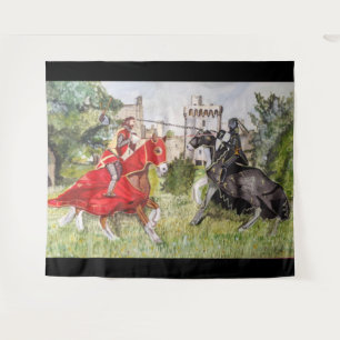 Tapiz Joust medieval