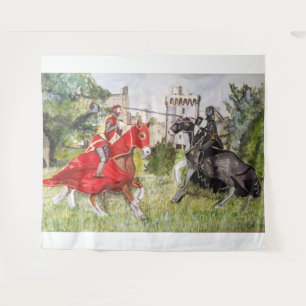 Tapiz Joust medieval