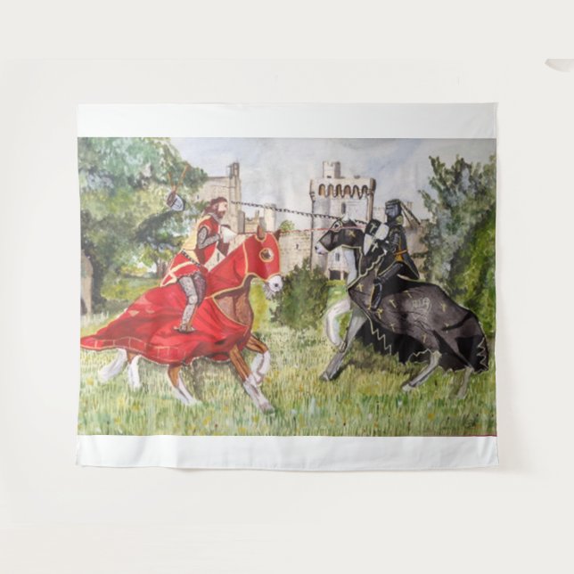 Tapiz Joust medieval (Anverso (horizontal))