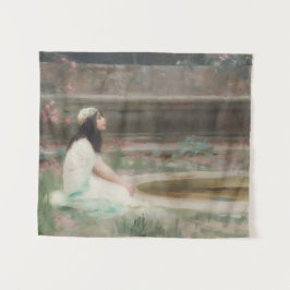 Tapiz Joven muchacha junto a una piscina (de Herbert Dra