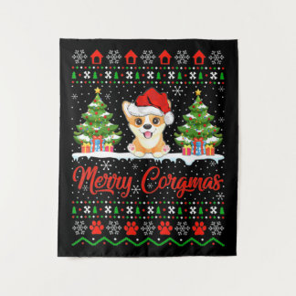 Tapiz Joyeux Noël Corgmas Bonnet
