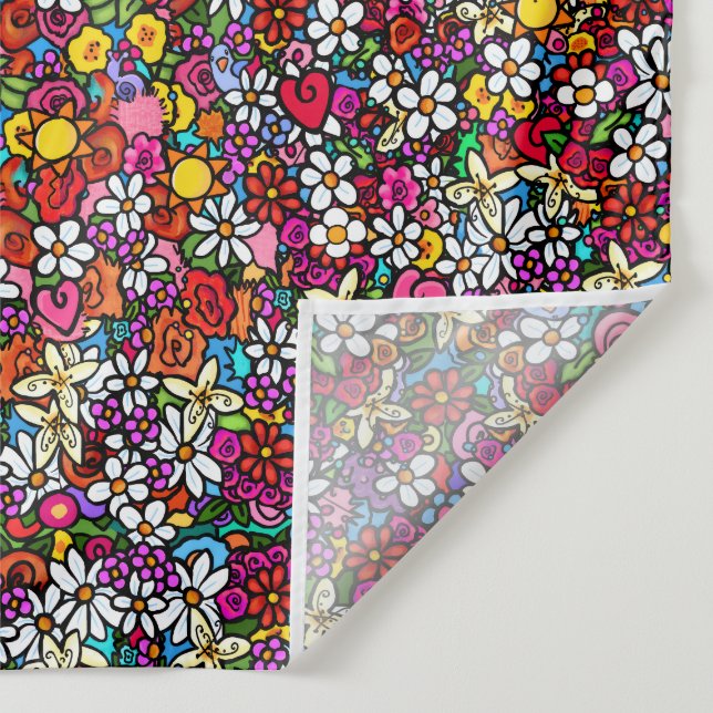 Tapiz Joyful Garden Groovy  (Detalle)