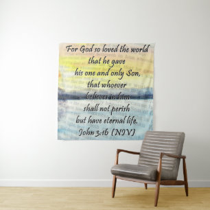 Tapiz Juan 3:16